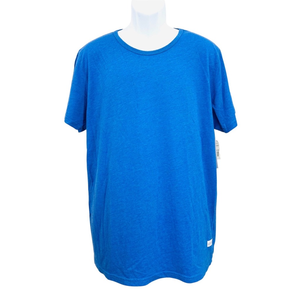 Kinetix Short Sleeve T-Shirt Medium Blue Heather Crew Neck Men's Large NWT
